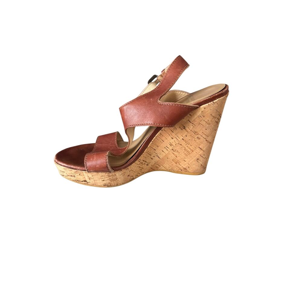 Stuart Weitzman Wedge Sandals Heels Size 7.5 M